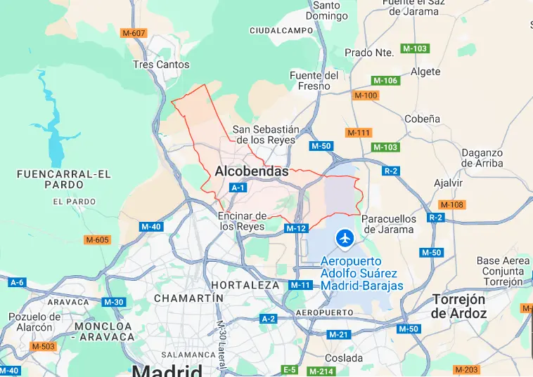 Mapa Alcobendas