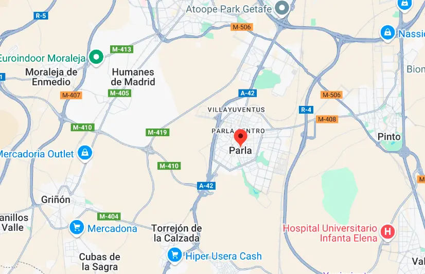 Mapa de Parla